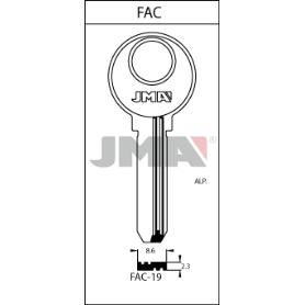 LLAVES JMA SEGURIDAD ALPACA MOD FAC-19