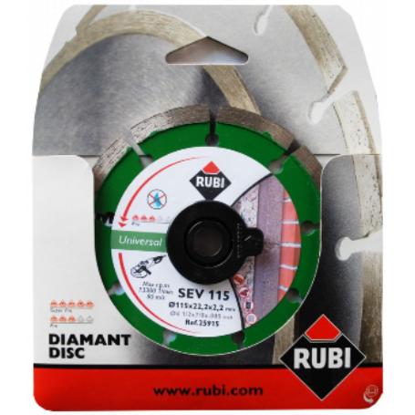 RUBI DISCO DIAMANTE SEGMENTADO GENERAL  OBRAS SEV-230 PRO 25916