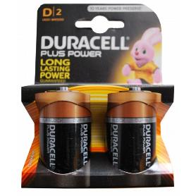 DURACELL ALCALINA 2 PILAS D  ( LR 20 ) K2  PLUS