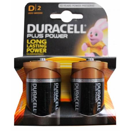 DURACELL ALCALINA 2 PILAS D  ( LR 20 ) K2  PLUS
