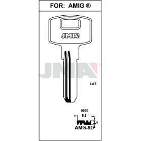 LLAVES JMA SEGURIDAD LATON MOD AMG- 8D
