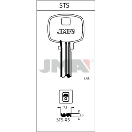 LLAVES JMA SEGURIDAD LATON MOD STS-X5