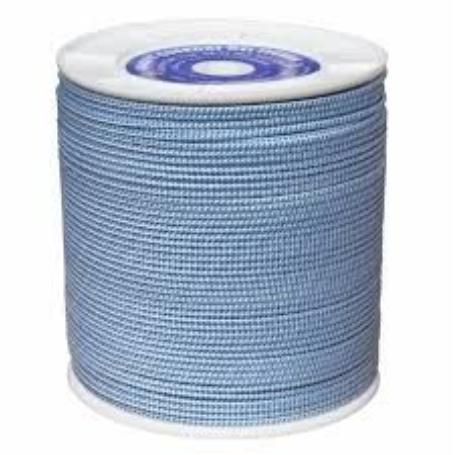 CUERDA AGUJA 5MM.X400 MTS BLANCA-AZUL