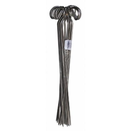 AGUJAS PINCHITOS ACERO INOX 18-8 DE 30 CM.  4356 (CAJA 25 UNIDADES)