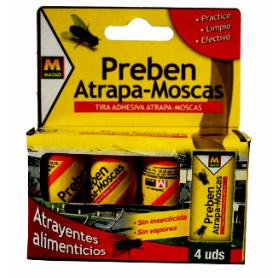 MASSO PREBEN TIRAS ATRAPA MOSCAS ENVASE 4 U. 231697 PRECIO X 4 U