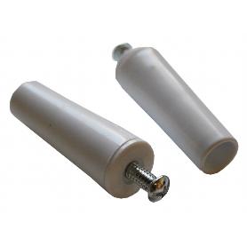 PERSIANA TOPE DE 60 MM CON TORNILLO ACERO COLOR BLANCO 06021002