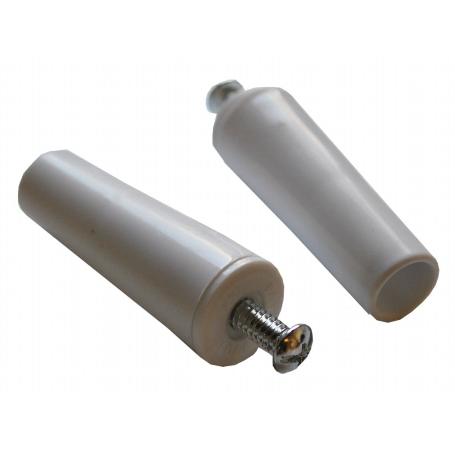 PERSIANA TOPE DE 60 MM CON TORNILLO ACERO COLOR BLANCO 06021002