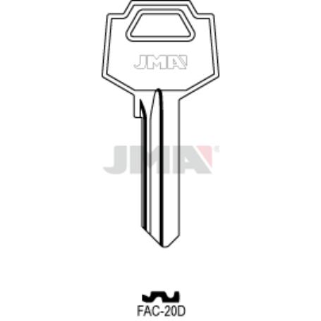 LLAVES JMA TIPO C MOD FAC-20D (CAJA 50 UNIDADES)