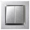 SIMON DOBLE CONMUTADOR ALUMINIO SERIE 10 F1090397026
