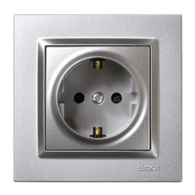 SIMON ENCHUFE SCHUCO ALUMINIO SERIE 10 F1090443026