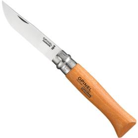 OPINEL NAVAJA CARBONO Nº9 VIROLA BLOQUEO HOJA 9,0 CM 04429VRN