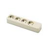 BASE MULTIPLE 4 TOMAS S/CABLE (REF.2524)