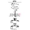 LLAVES JMA TIPO C MOD AB- 8D (CAJA 50 UNIDADES)