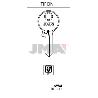 LLAVES JMA TIPO B MOD TIF-30D (CAJA 50 UNIDADES)