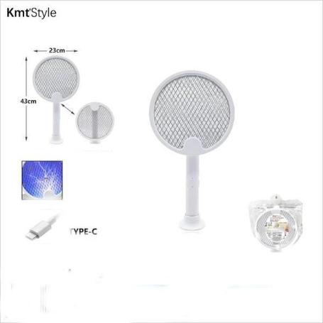 MATAMOSCA PORTATIL ELECTRICO PLEGABLE HX-108 RECARGABLE TIPO C KMTSTYLE