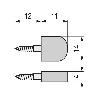 SOPORTE ESTANTE PQ CON TORNILLO BLAN (1.000U)