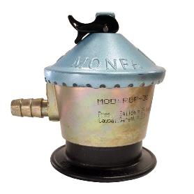 REGULADOR GAS BUTANO MONFA (30 GRMS./CM2) ALCACHOFA GAS, REGULADOR GAS BUTANO. PRESIÓN 29 MBAR. CAUDAL 2,5 KG/HORA