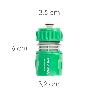 CONECTOR MANGUERA PLASTICO 1/2 CON STOP  BLISTER