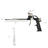 PISTOLA APLICADORA ESPUMA POLIURETANO REGULABLE