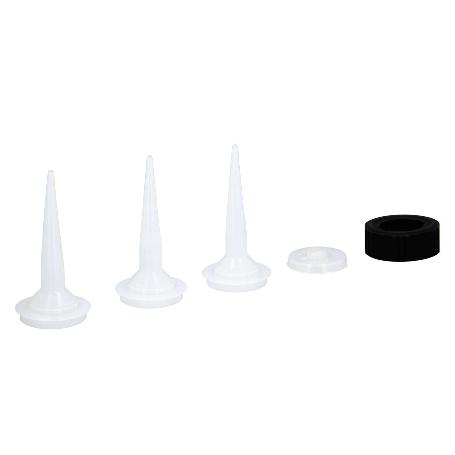 SET ACCESORIOS PARA PISTOLA ALUMINIO / ACERO APLICAR MORTERO 660 CC. 02210502