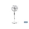 VENTILADOR DE PIE GRIS METALIZADO OSCILANTE CON 3 VELOCIDADES Y TEMPORIZADOR Ø45 CM 70 W