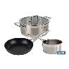 PACK DE CACEROLA INDUCCIÓN 4.3 L, CAZO 1L INDUCCIÓN, SARTEN INDUCCIÓN 20 CM