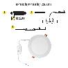 DOWNLIGHT LED EMPOTRAR 20 WATT 1800 LUMENES 4500K