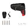 ATORNILLADOR 4 V. CON LED, FUNDA Y 5 DESTORPUNTAS, BATERIA RECARGABLE USB