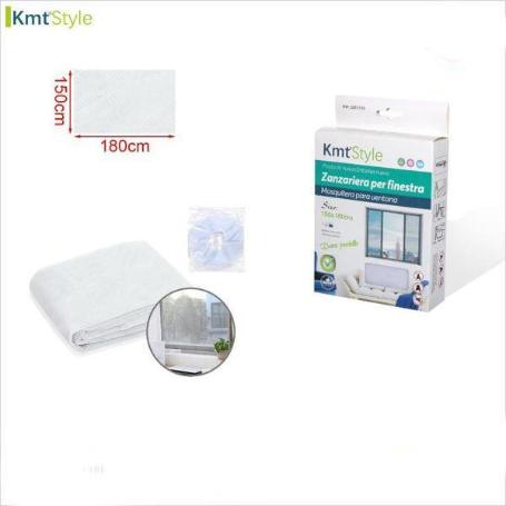 MOSQUITERA BLANCA FACIL INSTALACION  PARA VENTANA 150X180 CMS.  KMTSTYLE