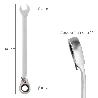 LLAVE COMBINADA CON CARRACA 8 MM. DIN 3113