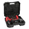 TALADRO ATORNILLADOR 20 V. CON 2 VELOCIDADES Y PERCUTOR. BATERIA 2 AH. PAR APRIETE 35 NM.