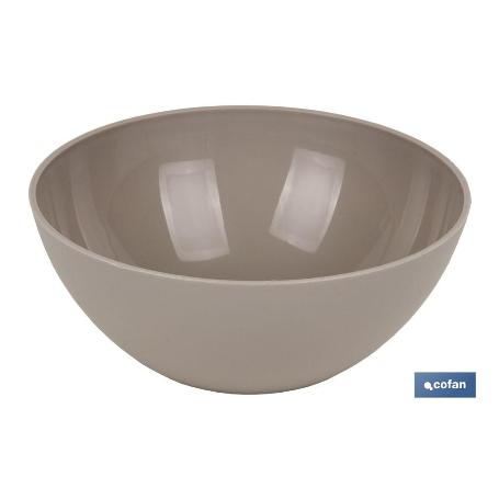 BOL MODELO ALBAHACA 950ML COLOR PIEDRA 17X7CM   CAJA 6 UNID.