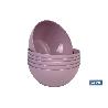 BOL MODELO ALBAHACA 950ML ROSA PALO 17X7CM   CAJA 6 UNID.