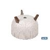 MACETA CON PATAS Y FILTRO DE DRENAJE COLOR BLANCO WPC Ø 290 X 230 MM 9,3 L VENTA UNITARIA
