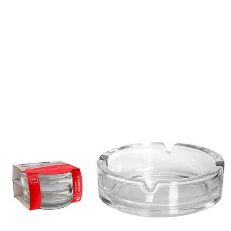 COK CENICERO REDONDO APILABLE CRISTAL TRANSPARENTE  STAR 107 MM - CAJA 2 UNIDADES