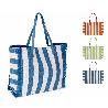BOLSO PLAYA RAYAS 56X18X36 CM SURTIDO