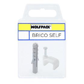 GRAPILLA PLANA CABEZA REDONDEADA 6 MM. BLANCA. 11 UNIDADES