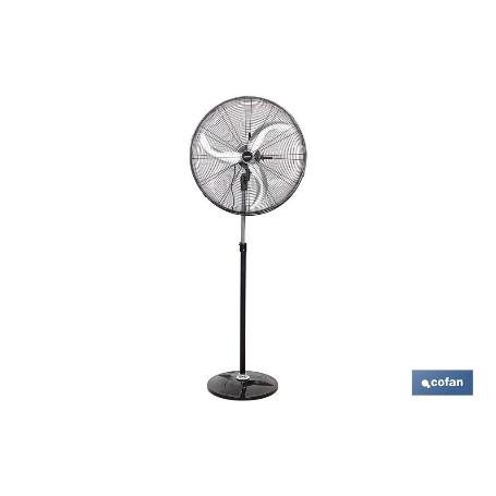 VENTILADOR INDUSTRIAL DE PIE OSCILANTE CON 3 VELOCIDADES Ø50 CM 140 W