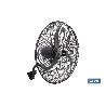 VENTILADOR INDUSTRIAL DE PARED OSCILANTE CON 3 VELOCIDADES Ø65 CM 200 W