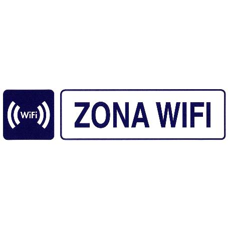 ROTULO ADHESIVO 250X63 MM. ZONA WIFI