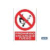 SEÑAL POLIESTIRENO 297X210 MM. PROHIBIDO ENCENDER FUEGO