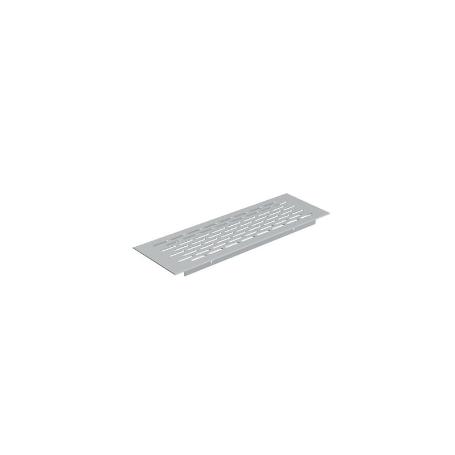 REJILLA VENTILZACIÓN ZÓCALO ALUMINIO ACABADO CROMO MATE MEDIDA REJILLA 225X70