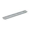 REJILLA VENTILZACIÓN ZÓCALO ALUMINIO ACABADO CROMO MATE MEDIDA REJILLA 225X70