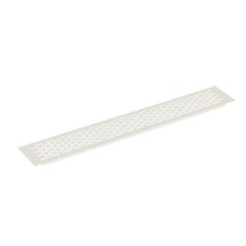 REJILLA VENTILZACIÓN ZÓCALO ALUMINIO ACABADO BLANCO MEDIDA REJILLA 450X70