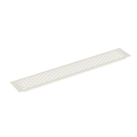 REJILLA VENTILZACIÓN ZÓCALO ALUMINIO ACABADO BLANCO MEDIDA REJILLA 450X70
