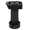 PATA DE COCINA MODELO OCTO REGULABLE 85-110MM ACABADO NEGRO SIN TETÓN EXTENSIÓN 100-140 (UNIDADES 4)