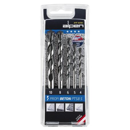 ESTUCHE BROCAS ALPEN WIDIA HORMIGON PROFESIONAL 5 PIEZAS