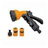 PISTOLA RIEGO PVC + 3 ACCESORIOS 4 PIEZAS