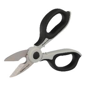 TIJERAS ELECTRICISTA 155 MM. MANGO TPR PLUS NO TENSION. HOJAS ACERO INOXIDABLE, ERGONOMICAS, TIJERAS CORTAR CABLE, 