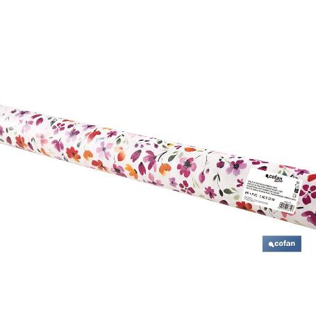 ROLLO DE HULE DISEÑO CAMPO FLORIDO  1,40 X 25 M